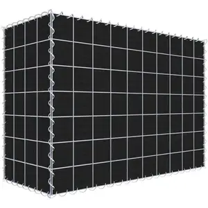 Gabion vert avec non-tissé 100 cm x 70 cm x 40 cm (L x H x P), maille 10 cm x 10 cm, spirale pas cher