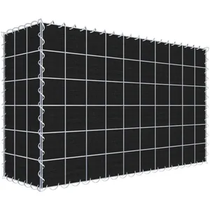 Gabion vert avec non-tissé 100 cm x 60 cm x 30 cm (L x H x P), maille 10 cm x 10 cm, spirale pas cher