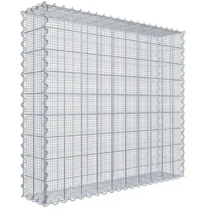 Gabiona Gabion à copeaux 100 cm x 90 cm x 20 cm (L x H x P), maille 10 cm x 10 cm, spirale pas cher
