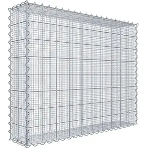Gabiona Gabion à copeaux 100 cm x 80 cm x 20 cm (L x H x P), maille 10 cm x 10 cm, spirale pas cher