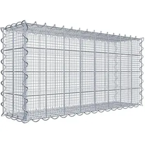 Gabiona Gabion à copeaux 80 cm x 40 cm x 20 cm (L x H x P), maille 10 cm x 10 cm, spirale pas cher