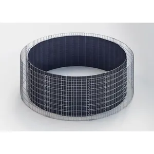 Gabiondeco - Lit surélevé rond. diamètre extérieur 292 cm. hauteur 80 ... pas cher