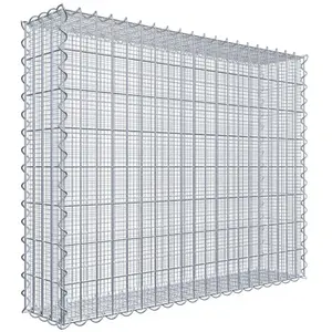 Gabiona Gabion à copeaux 100 cm x 80 cm x 20 cm (L x H x P), maille 5 cm x 10 cm, spirale pas cher