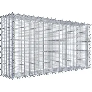 Gabiona Gabion à copeaux 100 cm x 50 cm x 20 cm (L x H x P), maille 5 cm x 10 cm, spirale pas cher