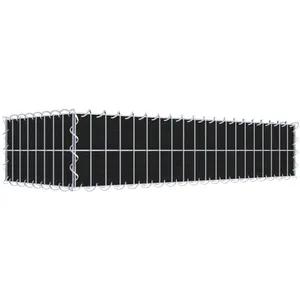Gabion vert avec non-tissé 100 cm x 20 cm x 40 cm (L x H x P), maille 5 cm x 10 cm, spirale pas cher