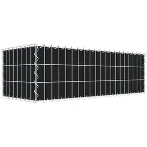 Gabiona Gabion vert avec non-tissé 100 cm x 30 cm x 40 cm (L x H x P), maille 5 cm x 10 cm, spirale pas cher