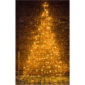 Star-Max Sapin de Noël mural de 300 cm de hauteur, noir pas cher