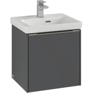 V&B Subway 3.0 Meuble sous lavabo 42,3x42,9x37,8 cm, porte R/Gr AL bri...