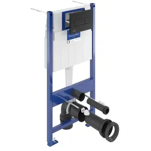 Comparateur de prix : Bâti-support sol-mur avec plaque de déclenchement 3/6 l Noire - Viller...