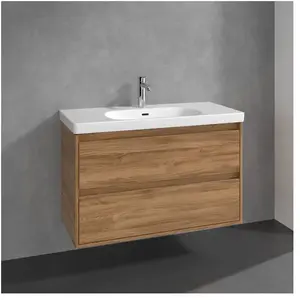Villeroy & Boch Skyla Meuble sous-vasque, 2 tiroirs, C79900RH,