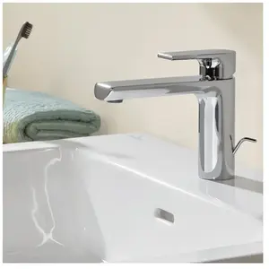 Mitigeur lavabo VILLEROY ET BOCH Liberty L avec tirette Chrome pas cher