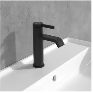 Mitigeur lavabo VILLEROY ET BOCH Dawn sans tirette Matt Black pas cher