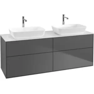 V&B Finion Meuble sous lavabo Éclairage mural 160x60cm, plaque hab. bl...