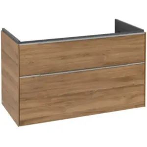 Comparateur de prix : Villeroy & Boch Subway 3.0 Meuble sous-vasque, 2 tiroirs, C57000RH,