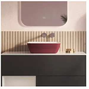 Villeroy&boch - Vasque carrée à poser villeroy et boch Artis BordeauxVendu parcdiscount