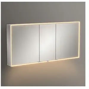 Comparateur de prix : Villeroy & Boch My View Now Armoire de toilette, avec éclairage l: 160 H: 75 P: 16,8 cm, 3 portes, A4571600,