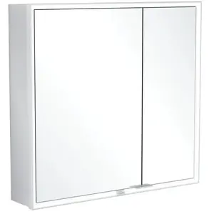 Comparateur de prix : Villeroy & Boch My View Now Armoire de toilette, avec éclairage l: 80 H: 75 P: 16,8 cm, 2 portes, A4568000,