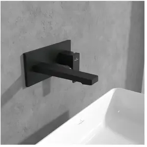Mitigeur lavabo mural VILLEROY ET BOCH Architectura Square avec vidage...