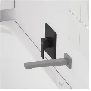 Mitigeur mécanique encastré VILLEROY ET BOCH Architectura Square Noir mat