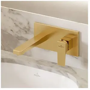 Mitigeur lavabo mural VILLEROY ET BOCH Architectura Square avec vidage... pas cher