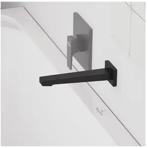 Villeroy & Boch Bec de baignoire   Architectura Square montage mural Matt Black TU pas cher