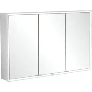 Comparateur de prix : Villeroy & Boch My View Now Armoire de toilette, avec éclairage l: 120 H: 75 P: 16,8 cm, 3 portes, A4581200,