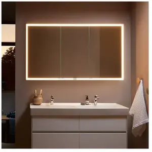 Comparateur de prix : Villeroy & Boch My View Now Armoire de toilette, avec éclairage l: 140 H: 75 P: 16,8 cm, 3 portes, A4581400,
