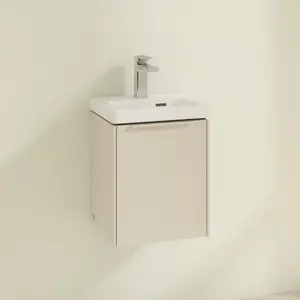 V&B Subway 3.0 Meuble sous lavabo 35,1x42,9x30,9cm, porte gauche/grise...