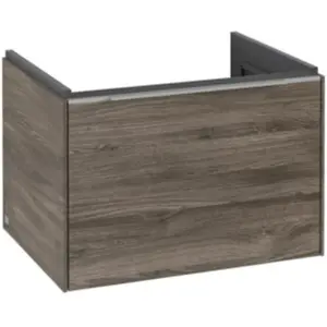 V&B Subway 3.0 Meuble sous lavabo 62,2x42,9x47,8 cm, alu brillant, gaucheVendu parcontorion