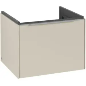 Comparateur de prix : Villeroy & Boch Subway 3.0 Meuble sous-lavabo, éclairage LED, 1 tiroir, 572x429x478mm, C577L0VN