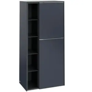 Comparateur de prix : V&B Armoire centrale Subway 3.0 57,4x120x36,2 cm, AL gl porte R/Gr, bleu marine