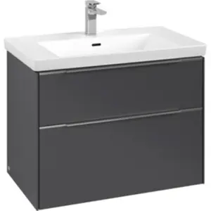 Comparateur de prix : Villeroy & Boch Subway 3.0 Meuble sous-vasque, 2 tiroirs, C57400VR,