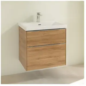 Comparateur de prix : Villeroy & Boch Subway 3.0 Meuble sous-vasque, 2 tiroirs, C57600RH,