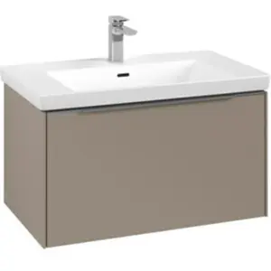 Comparateur de prix : V&B Subway 3.0 Meuble sous-lavabo 77,2x42,9x47,8cm, sans LED, alu brillant, Taupe