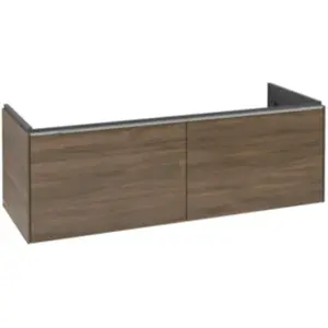 Villeroy & Boch Subway 3.0 armoire sous lavabo, éclairage LED, 2 tiroirs, 1272x429x478mm, C567L0VH pas cher