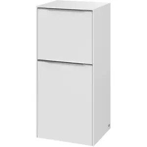 V&B Subway 3.0 Armoire latérale 40x86x36,2 cm, façade R/poignée alu brillant, blanc P pas cher