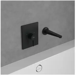 Bec de baignoire VILLEROY ET BOCH Conum montage mural Matt Black pas cher