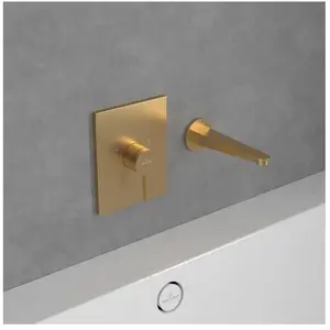Bec de baignoire VILLEROY ET BOCH Conum montage mural Brushed Gold