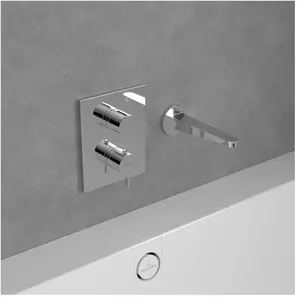 Mitigeur thermostatique encastré VILLEROY ET BOCH Conum Chrome pas cher