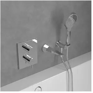 Mitigeur thermostatique encastré 2 voies villeroy et boch Conum Chrome