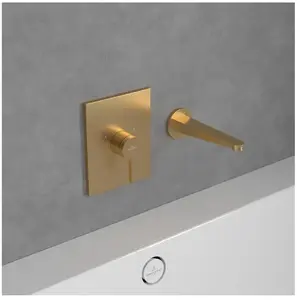 Mitigeur mécanique encastré VILLEROY ET BOCH Conum Brushed Gold pas cher