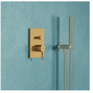 Villeroy & Boch Mitigeur mécanique encastré avec inverseur Conum Brushed Gold TU pas cher