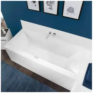 Comparateur de prix : Villeroy & Boch Squaro Edge 12 Baignoire rectangulaire encastrée, UBQ180SQE2DV-RW,