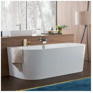 Comparateur de prix : Villeroy & Boch Oberon 2.0 Baignoire semi-îlot, avec tablier, UBQ180OBR9CD00V-RW,