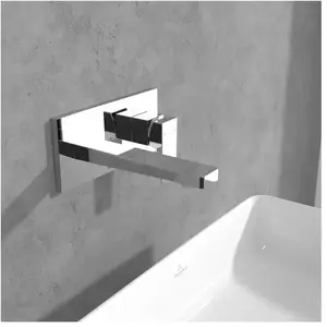 Mitigeur lavabo mural VILLEROY ET BOCH Architectura Square avec vidage... pas cher