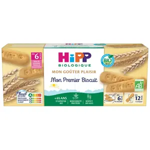 Comparateur de prix : Hipp Bio Mon Goûter Plaisir Mon Premier Biscuit +6m 180g