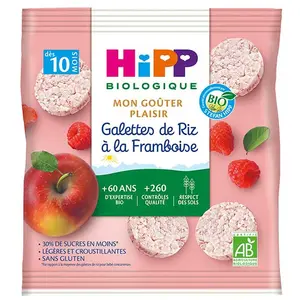 Hipp Bio Mon Goûter Plaisir Galettes de Riz à la Framboise +10m 30g pas cher