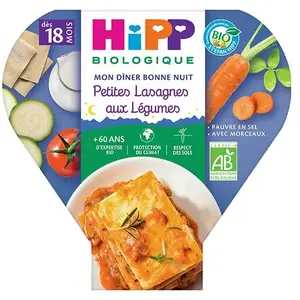 Plat bébé lasagne aux légumes 18 mois Hippbio - 260g pas cher