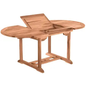 Sit Garden - Table de jardin ronde extensible avec coulissant papillon extensible jusqu'à 170 cm naturel - 120x120x75 cm OS pas cher