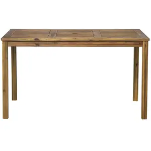 Sit Garden - Table de jardin pour 4-6 personnes naturel - 135x80x74 cm OS pas cher